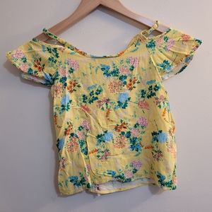 Girls Floral Shirt! Size- M 7/8